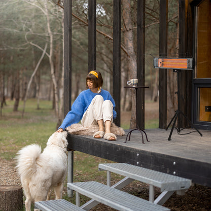 Tradesman 1500 Watt Infrared Heater Tripod Combo remote and motion sensor